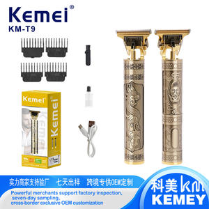เคเมอิ เคเอ็ม ที 9 ปัตตาเลี่ยนตัดผมไฟฟ้าแบบมืออาชีพตัวเรือนโลหะชาร์จ USB สำหรับใช้ในบ้านเครื่องมือตัดผมสำหรับผู้ใหญ่ - Product Image 4