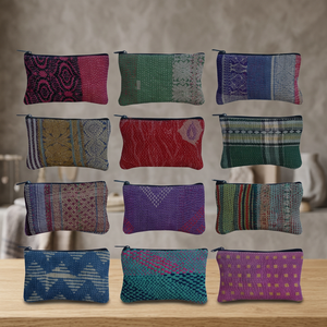 กระเป๋าคลัทช์ออกแบบ Kantha ขายส่ง - Product Image 3
