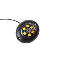 3W LED ámbar rojo emergencia estroboscópica ocultar una forma luz de advertencia blanco ámbar escondite luces estroboscópicas