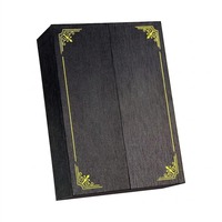 Emballage en boîte rigide, fermeture magnétique, design à double porte, papier texturé, doublure en éponge sérigraphiée, laminage mat, personnalisé pour le consommateur