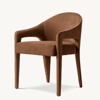 Vente en gros de meubles de salle à manger modernes Fauteuil de salle à manger en cuir de luxe