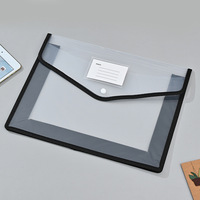 Bolsa de archivo de cuero 3D de etiqueta completa Diagonal transparente A4/FC Office en stock se puede etiquetar