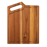 Planche à découper en bois d'acacia naturel, vente en gros d'usine, pour fruits et légumes, planche de boucher pour cuisine domestique