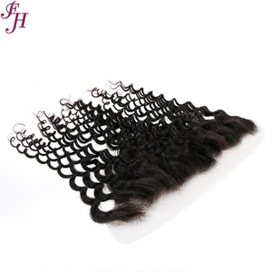 FH Closure en dentelle 13x4, Extensions de cheveux humains blonds naturels 613, Cheveux humains brésiliens 100% non traités, Closure frontale - Product Image 3