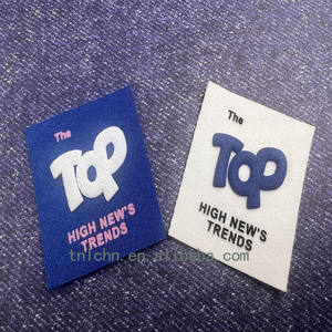 Etichette in gomma con Logo stampato personalizzato etichette in gomma siliconica etichette in poliestere tessuto in gomma per abbigliamento - Product Image 6