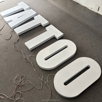 Enseigne personnalisée rétroéclairée en lettres boîtiers lumineuses pour bureau, enseigne LED lumineuse sur mesure