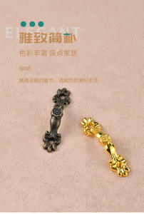 Mini Modern Pull <b>Handle</b> for Bedroom Hotel Kitchen Bathroom Dresser Drawers Cabinets Zinc Alloy Bronze Exquisite - Product Image 4