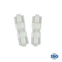 Adaptateur transparent double connecteur femelle, distributeur, raccord rapide, adaptateur pour seringue/aiguille