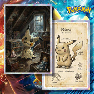 Cartes métalliques Pokémon uniques de qualité supérieure, mignonnes, personnalisées, accessoires d'art de fans, cartes à collectionner, boîtes mystère - Product Image 1