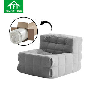 Sillas de sofá reclinables seccionales de asiento ancho suave perezoso, sillas de sofá de tela comprimida de ocio de un solo asiento selladas al vacío para sala de estar - Product Image 1