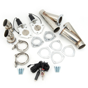 Interruptor manual extraíble corte doble escape eléctrico Catback <span class=keywords><strong>Down</strong></span> tubo de escape válvula de derivación rendimiento acero inoxidable - Product Image 5