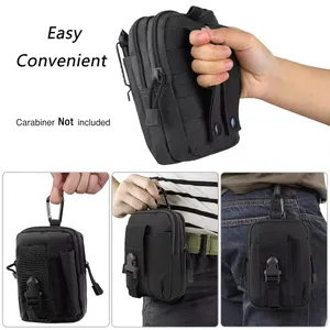 Sacs de ceinture tactiques multifonctionnels pour équipement de plein air, gadgets, outils, pochettes EDC, randonnée, chasse, Molle, pochette pour téléphone portable - Product Image 2
