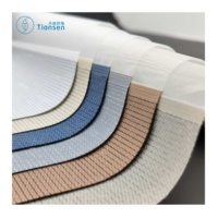 Stores enrouleurs en tissu 100% polyester tissé anti-UV teint uni TC70 pour pare-soleil, poids moyen, marque Tiansen, 170 g/m², jour et nuit