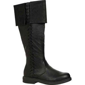 Bottes médiévales pour hommes, bottes longues nordiques vikings, bottes de pirate, chaussures de cosplay pour Halloween, carnaval, fête - Product Image 2