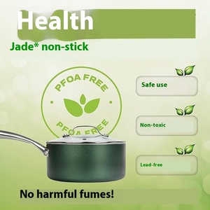 Oem màu xanh lá cây không dính <span class=keywords><strong>Pan</strong></span> cho trứng & gà, pfoa-miễn phí nhôm <span class=keywords><strong>Frying</strong></span> <span class=keywords><strong>Pan</strong></span> với kính nắp & thép không gỉ xử lý (18/22/26/30cm) - Product Image 4
