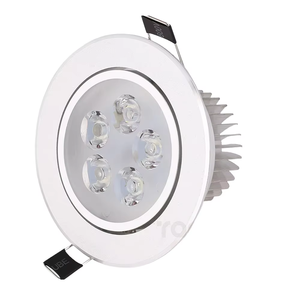 ไฟดาวน์ไลท์ LED แบบฝัง 5W 3500K แสงวอร์มไวท์ ตัวเรือนอะลูมิเนียม มุมลำแสง 120 องศา IP54 ไฟเพดานในร่ม ดีไซน์ทันสมัย - Product Image 1
