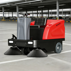 Machine de balayage industrielle motorisée pour parcs commerciaux et routes, pour le nettoyage des feuilles et du sable - Product Image 3