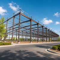 Bâtiments en acier préfabriqués de 10 000 m² pour entrepôts, hangars et locaux de travail extérieurs en métal