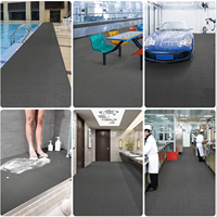 Rouleau de tapis en PVC zig-zag de 5 mm, antidérapant, pour couverture de sol de porte, tapis d'entrée extérieur, emballage personnalisé, fourniture OEM