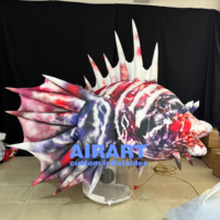 Poisson gonflable géant Poisson de mer gonflable coloré pour décoration marine