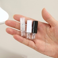 Vente en gros de flacons de parfum en verre vides, mini, cylindriques, ronds, de 1 ml, petits atomiseurs, échantillons, flacons de test