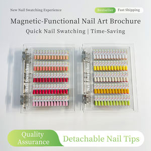 Libro de acrílico transparente al por mayor, herramienta de exhibición de manicura magnética, tabla de colores de uñas, libro para Esmalte de colores de uñas, Gel Show - Product Image 3