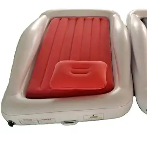 Vacation, Home Use Kids Size Portable Inflatable Air Mattress Bed Toddler Travel Bed with pillows, electric pump