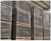 Panneau MDF noir, panneau de fibres à densité moyenne coloré, panneau MDF brut uni pour le traitement CNC des meubles et la décoration intérieure
