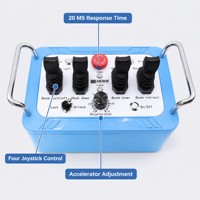 Télécommande industrielle NOMI NM002 à quatre joysticks pour pompe à béton, fonctionnement hydraulique, 12V 24V IP67 500M, personnalisable