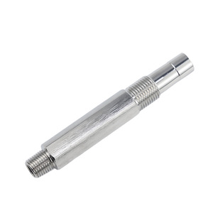 Tige filetée M10x1.5 en acier inoxydable usinée CNC à huit directions, composant de tournage de précision pour machines métalliques - Product Image 1