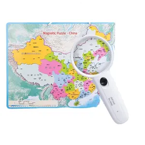 Deli 18053 Magnetic China Map Puzzle Magnetic Geography for Students