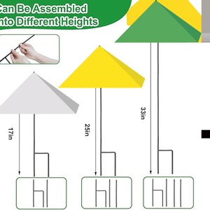 Sombrilla de Jardín para Exteriores con Soporte para Plantas y Protección Solar para Macetas y Hoteles - Product Image 3