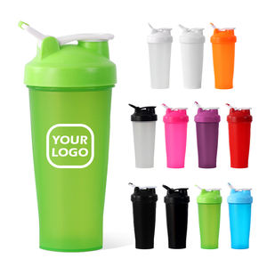 Botellas Mezcladoras de Plástico Personalizadas con Logotipo de 600 ml para Gimnasio, Botellas Mezcladoras de Proteína, Vasos Mezcladores Personalizados - Product Image 1