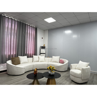Canapé modulaire sectionnel moderne de haute qualité, personnalisable, en tissu chenille, en forme de L, pour salon, fabrication OEM ODM