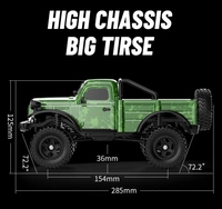 SJY-C8813 nouveau modèle tout-terrain classique camionnette 2.4g télécommande Rock Crawler escalade RC voiture 4x4 pour enfants et adultes