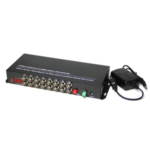 1 par de modo único escritorio RS485 16 canales devolver datos de vídeo de fibra convertidor - Product Image 3