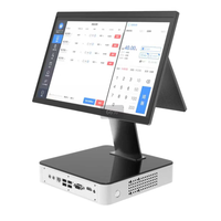 Terminal de caisse Android à double écran tactile ultra-plat, fourni par l'usine, pour les commerces de détail, les restaurants et les entreprises