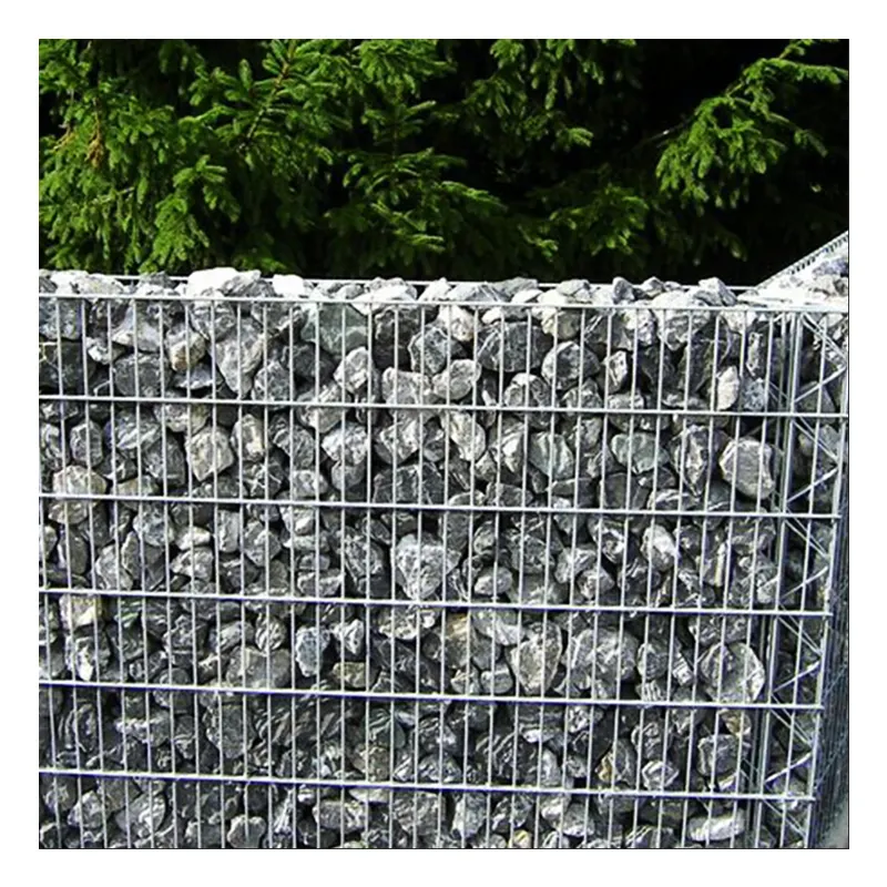 하이 퀄리티 쉬운 설치 용접 가비온 스톤 바스켓 와이어 메쉬 2x1x1 금속 장식 벽 gabion 바구니 상자 정원