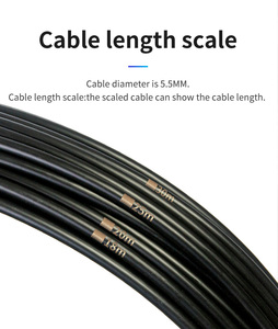 Cámara de inspección de tuberías con pantalla HD de 50m y 9 ", resistente al agua IP68 con 12 LED ajustables, DVR, 16GB, tarjeta SD, cámara de alcantarillado - Product Image 5