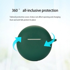 Étui airpods en silicone lavable, Anti-poussière, anti-goutte, anti-rayures, housse de protection complète adaptée à <span class=keywords><strong>OPPO</strong></span> Enco buds2 - Product Image 5