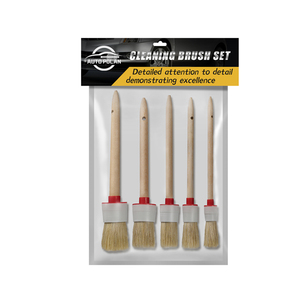 Ensemble de brosses de beauté Brosses de <span class=keywords><strong>d</strong></span>étail de voiture Se Premium Natural Boar Hair <span class=keywords><strong>Auto</strong></span> Cleaning Washing Interior or Exterior - Product Image 4