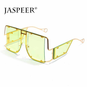 Jasper FDA et CE En Gros unisexe Grand cadre lunettes de soleil femmes Hommes mode Lunettes De Soleil à <span class=keywords><strong>monture</strong></span> <span class=keywords><strong>transparente</strong></span> - Product Image 2