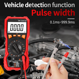 Multímetro Digital SK-2201A+ de 4 Dígitos, 1000V DC, 20A AC/DC, Rango Automático, Uso Automotriz - Product Image 3
