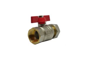 Robinet à bille avec raccord 3/4" et poignée papillon rouge |   Corps en laiton PN25 |   THS Thermostyle ® - Product Image 5