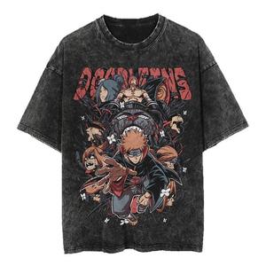 <span class=keywords><strong>T</strong></span>-<span class=keywords><strong>shirt</strong></span> décontracté unisexe à manches courtes, motif 3D délavé, style rétro hip-hop <span class=keywords><strong>streetwear</strong></span>, 260 g/m², collection é<span class=keywords><strong>t</strong></span>é M2621 (OEM&ODM) - Product Image 2