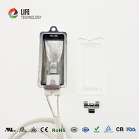 Lampe halogène G9 pour four, résistante aux hautes températures, pour barbecue, cuiseur vapeur, grille-pain, cuisinière, éclairage intérieur de remplacement avec câble de connexion