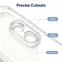 Qin pour Étui de Téléphone en Acrylique Transparent Antichoc pour Téléphone Android F21 Pro avec Boîte
