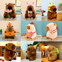 Peluche Kapibara la plus vendue, poupée pour machine à pinces, figurine décorative, coussin cadeau, porte-clés en peluche