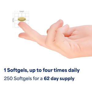 ผู้ผลิตอาหารเสริมกระเทียมไร้กลิ่น 1000 มก. เทียบเท่า บำรุงสุขภาพหัวใจ 250 แคปซูลนิ่มแบบละลายเร็ว - Product Image 2