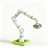Bras robotique collaboratif 7-DOF ultra-léger, charge maximale, alliage d'aluminium, portée longue de 5 mm, cobot industriel, moteur 430W DC48V, PLC